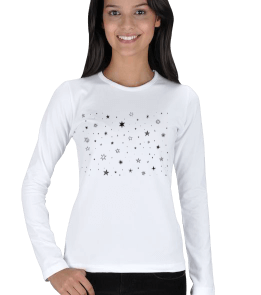 AY YILDIZLI Kadın Uzun Kol - Tisho