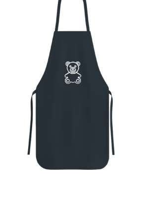 Ayıcık Baskılı Füme Mutfak Önlüğü - Tisho