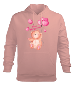 Ayıcık desenli Erkek Kapüşonlu Hoodie Sweatshirt - Tisho