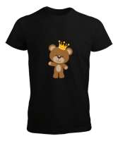 ayıcık Siyah Erkek Tişört - Tisho