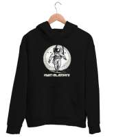 Ayın Elemanı - Astronot Siyah Unisex Kapşonlu Sweatshirt - Tisho