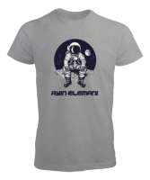 Ayın Elemanı - Astronot v2 Gri Erkek Tişört - Tisho