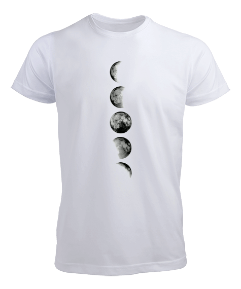 Tisho - Ayın evreleri tasarımı. Erkek Tişört
