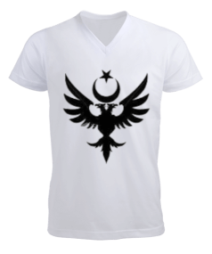 AYYILDIZ Erkek Kısa Kol V Yaka Tişört - Tisho