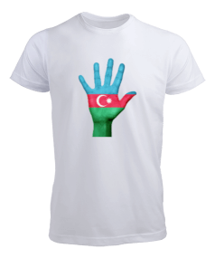 Tisho - Azerbaycan bayrağı Erkek Tişört