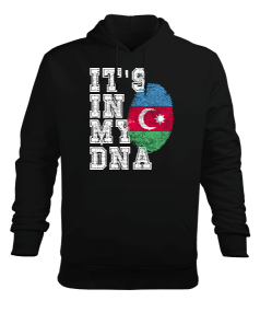 Azerbaycan,Azerbaijan,Azerbaycan Bayrağı,Azerbaycan logosu. Erkek Kapüşonlu Hoodie Sweatshirt - Tisho