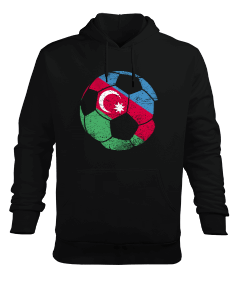 Tisho - Azerbaycan,Azerbaijan,Azerbaycan Bayrağı,Azerbaycan logosu. Erkek Kapüşonlu Hoodie Sweatshirt