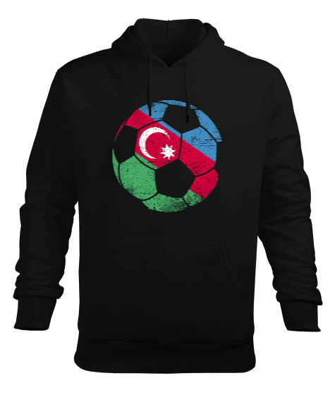 Azerbaycan,Azerbaijan,Azerbaycan Bayrağı,Azerbaycan logosu. Erkek Kapüşonlu Hoodie Sweatshirt - Tisho