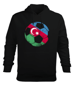 Azerbaycan,Azerbaijan,Azerbaycan Bayrağı,Azerbaycan logosu. Erkek Kapüşonlu Hoodie Sweatshirt - Tisho