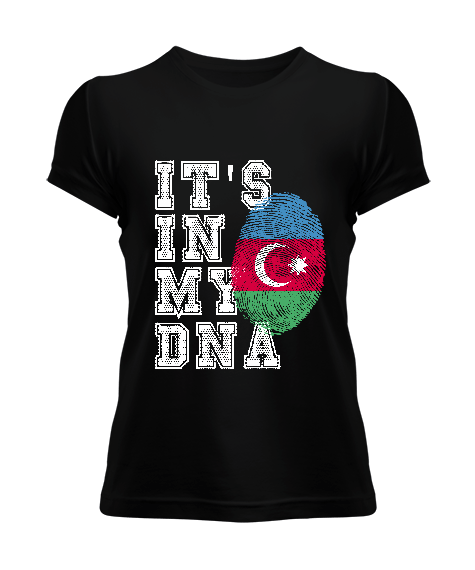 Azerbaycan,Azerbaijan,Azerbaycan Bayrağı,Azerbaycan logosu. Kadın Tişört - Tisho