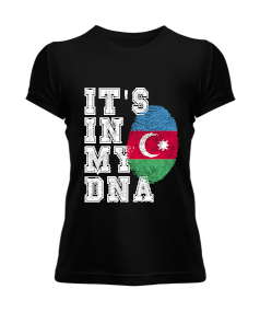 Azerbaycan,Azerbaijan,Azerbaycan Bayrağı,Azerbaycan logosu. Kadın Tişört - Tisho