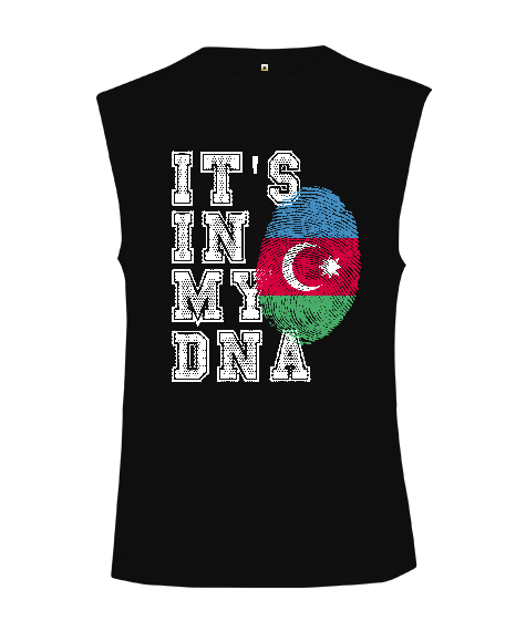 Tisho - Azerbaycan,Azerbaijan,Azerbaycan Bayrağı,Azerbaycan logosu. Kesik Kol Unisex Tişört