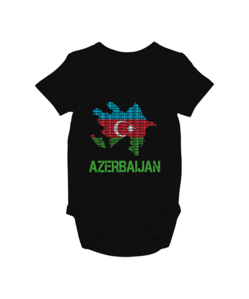Tisho - Azerbaycan,Azerbaycan ve Türkiye,Azerbaycan Bayrağı,Türkiye Bayrağı. Bebek Zıbını
