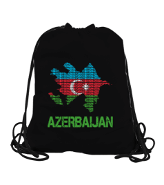 Azerbaycan,Azerbaycan ve Türkiye,Azerbaycan Bayrağı,Türkiye Bayrağı. Büzgülü Spor Çanta - Tisho