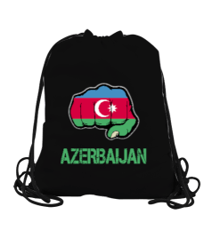 Azerbaycan,Azerbaycan ve Türkiye,Azerbaycan Bayrağı,Türkiye Bayrağı. Büzgülü Spor Çanta - Tisho