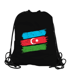 Azerbaycan,Azerbaycan ve Türkiye,Azerbaycan Bayrağı,Türkiye Bayrağı. Büzgülü Spor Çanta - Tisho