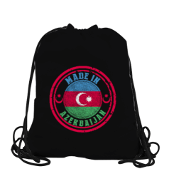 Azerbaycan,Azerbaycan ve Türkiye,Azerbaycan Bayrağı,Türkiye Bayrağı. Büzgülü Spor Çanta - Tisho