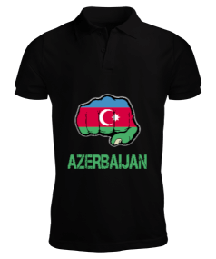 Azerbaycan,Azerbaycan ve Türkiye,Azerbaycan Bayrağı,Türkiye Bayrağı. Erkek Kısa Kol Polo Yaka - Tisho