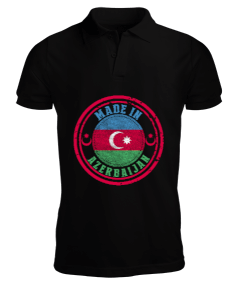 Azerbaycan,Azerbaycan ve Türkiye,Azerbaycan Bayrağı,Türkiye Bayrağı. Erkek Kısa Kol Polo Yaka - Tisho