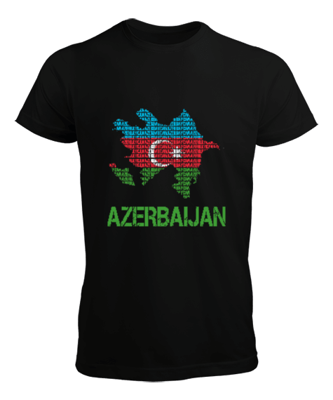 Azerbaycan,Azerbaycan ve Türkiye,Azerbaycan Bayrağı,Türkiye Bayrağı. Erkek Tişört - Tisho