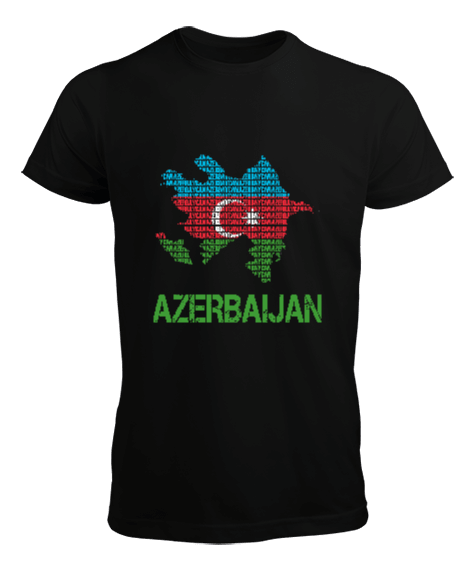 Tisho - Azerbaycan,Azerbaycan ve Türkiye,Azerbaycan Bayrağı,Türkiye Bayrağı. Erkek Tişört