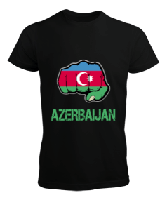 Azerbaycan,Azerbaycan ve Türkiye,Azerbaycan Bayrağı,Türkiye Bayrağı. Erkek Tişört - Tisho