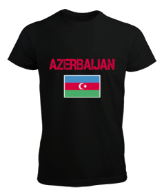 Azerbaycan,Azerbaycan ve Türkiye,Azerbaycan Bayrağı,Türkiye Bayrağı. Erkek Tişört - Tisho