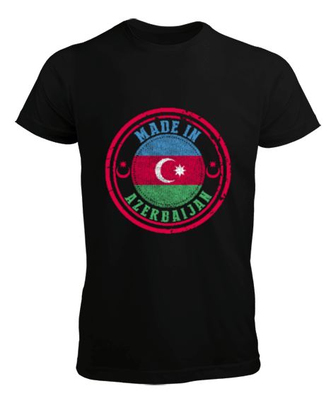 Azerbaycan,Azerbaycan ve Türkiye,Azerbaycan Bayrağı,Türkiye Bayrağı. Erkek Tişört - Tisho