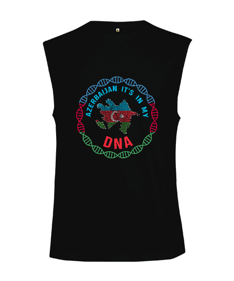 Azerbaycan,Azerbaycan ve Türkiye,Azerbaycan Bayrağı,Türkiye Bayrağı. Kesik Kol Unisex Tişört - Tisho