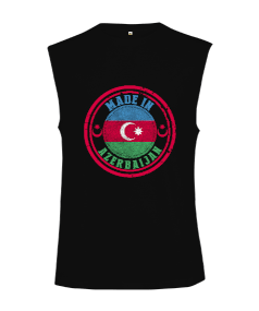 Azerbaycan,Azerbaycan ve Türkiye,Azerbaycan Bayrağı,Türkiye Bayrağı. Kesik Kol Unisex Tişört - Tisho