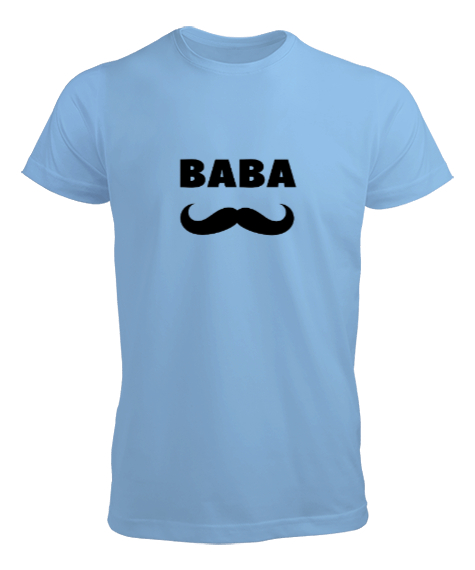 Tisho - Baba - Babalar gününe özel Buz Mavisi Erkek Tişört