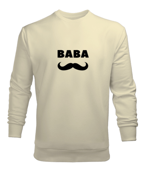 Tisho - Baba - Babalar gününe özel Krem Erkek Sweatshirt