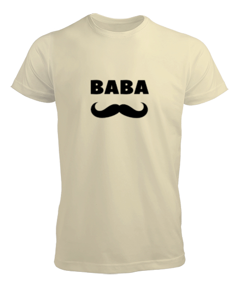 Tisho - Baba - Babalar gününe özel Krem Erkek Tişört