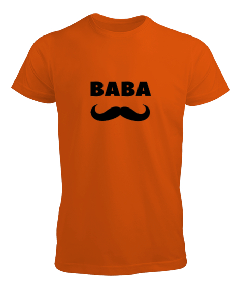 Tisho - Baba - Babalar gününe özel Turuncu Erkek Tişört