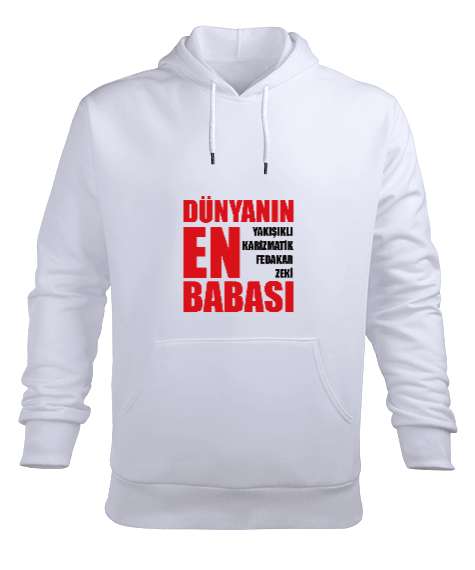 Tisho - Baba Erkek Kapüşonlu Hoodie Sweatshirt