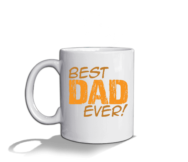 Tisho - Babalar Günü Kupası - En İyi Baba - Best Dad Ever Beyaz Kupa Bardak