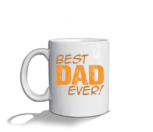Tisho - Babalar Günü Kupası - En İyi Baba - Best Dad Ever Beyaz Kupa Bardak