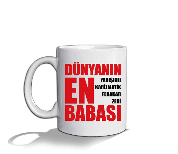 Tisho - BABALAR GÜNÜNE ÖZEL Beyaz Kupa Bardak