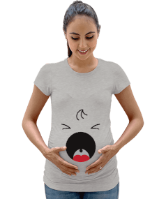 Baby Face Kadın Hamile Tişört - Tisho
