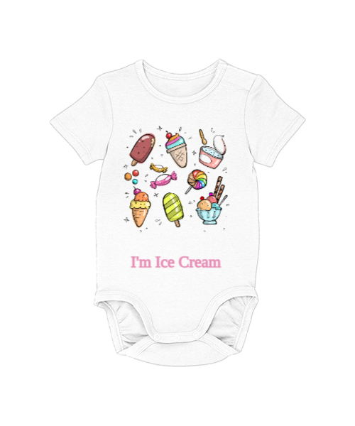 Tisho - Baby Ice Cream Beyaz Bebek Zıbını