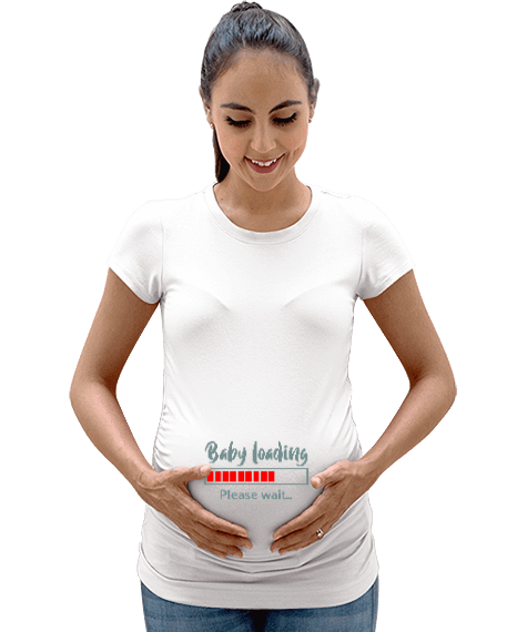 Tisho - Baby Loading Kadın Hamile Tişört