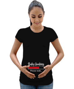Baby Loading Kadın Hamile Tişört - Tisho