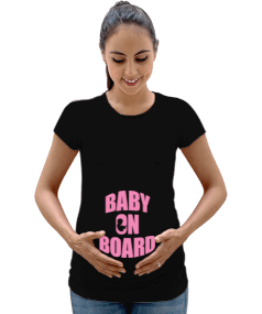 baby on board Kadın Hamile Tişört - Tisho