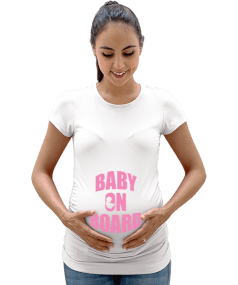 baby on board Kadın Hamile Tişört - Tisho