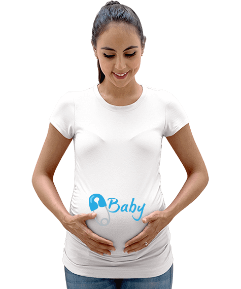 Tisho - Baby yazılı Kadın Hamile Tişört