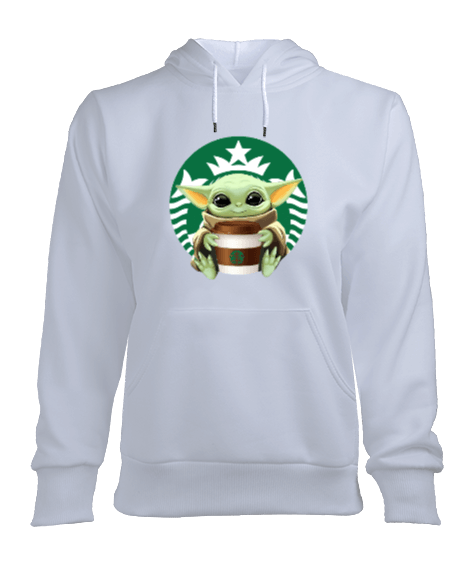 Tisho - Baby Yoda Merch Kadın Kapşonlu Hoodie Sweatshirt