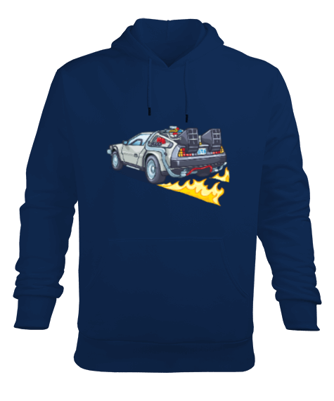 Tisho - Back To The Future Erkek Kapüşonlu Hoodie Sweatshirt