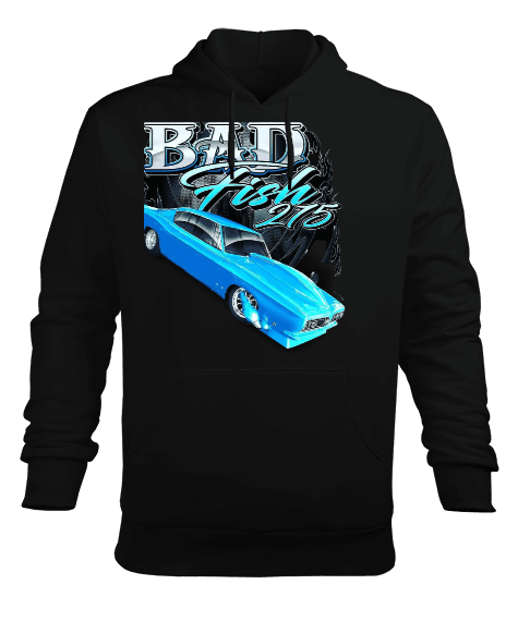 Tisho - Bad fish Erkek Kapüşonlu Hoodie Sweatshirt