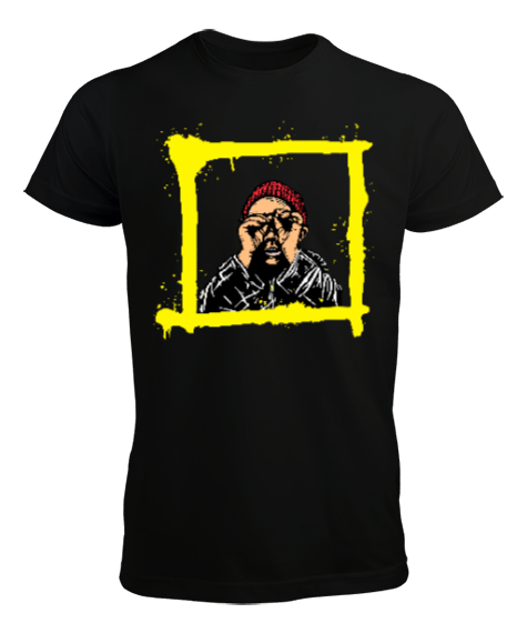 Tisho - Bakış - Grafitti Siyah Erkek Tişört
