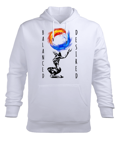 Tisho - BalancedDesired Erkek Kapüşonlu Hoodie Sweatshirt